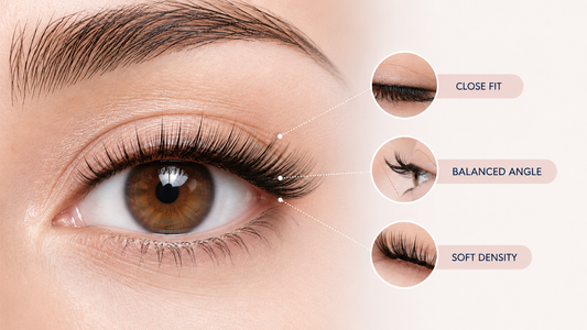 How to make magnetic lashes look natural with close balanced placement