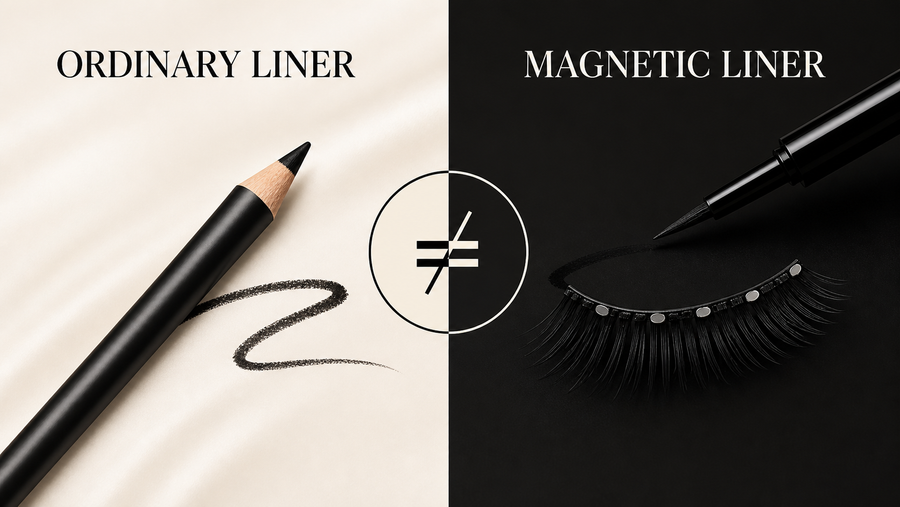 Ordinary cosmetic eyeliner and magnetic eyeliner are different concepts