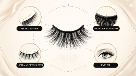 Short magnetic lash evaluation by fiber length, band width, lash map and eye fit
