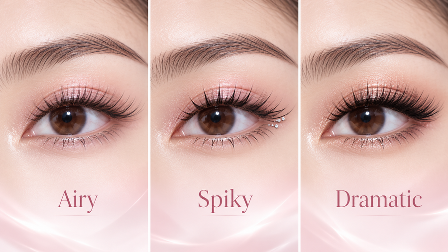 Airy, spiky and dramatic festival lash style options