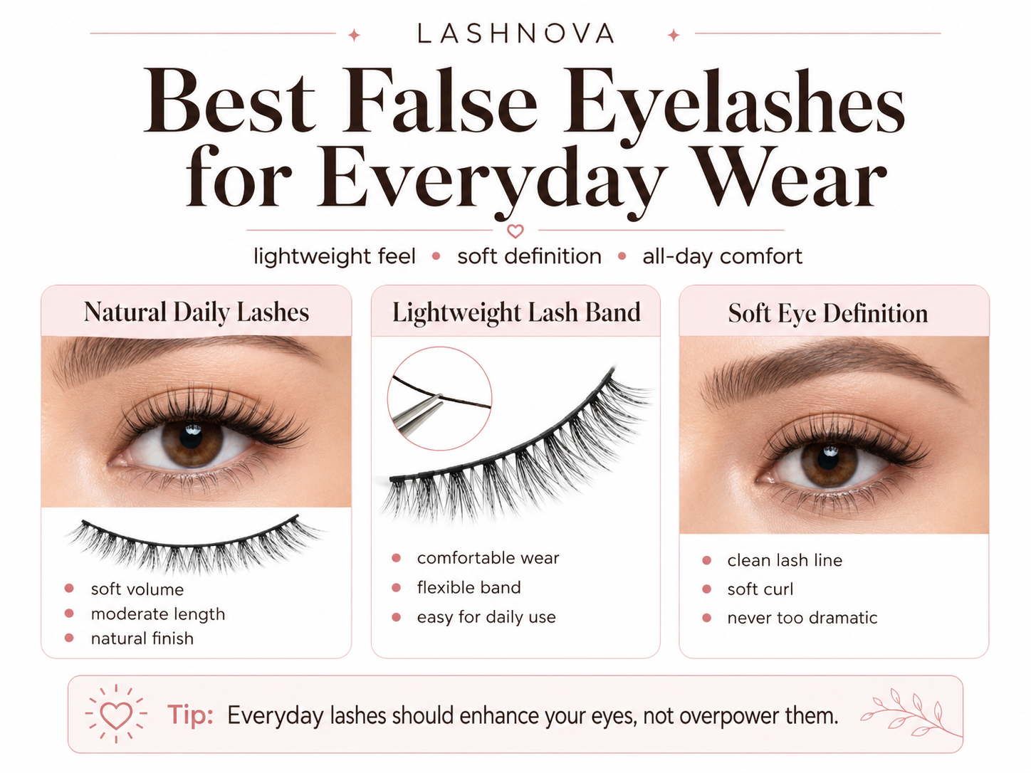Best False Eyelashes for Everyday Wear (2026 Guide) – LashNova