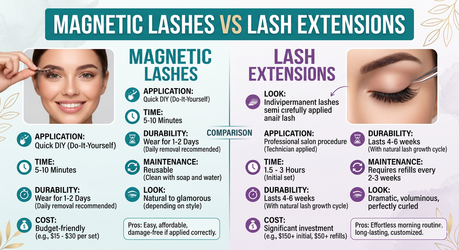 Magnetic Eyelash Extensions: What They Mean + Better Alternatives (2026)