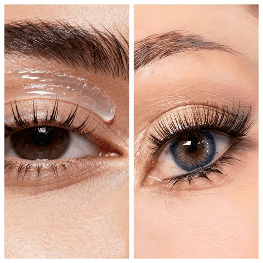  Side-by-side comparison of magnetic lashes and glue-on lashes for sensitive eyes
