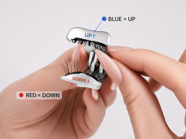 Check the LashNova applicator UP and DOWN marks
