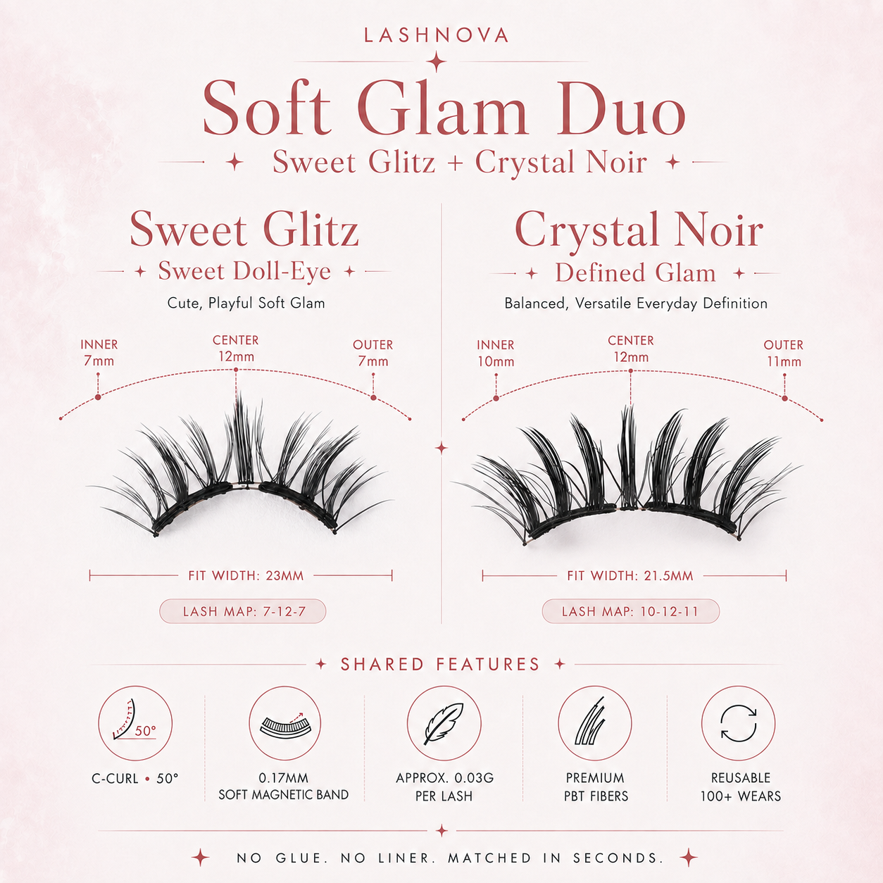 Soft Glam Duo Magnetic Lash Set